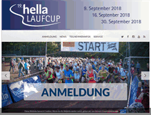 Tablet Screenshot of hella-laufcup.de